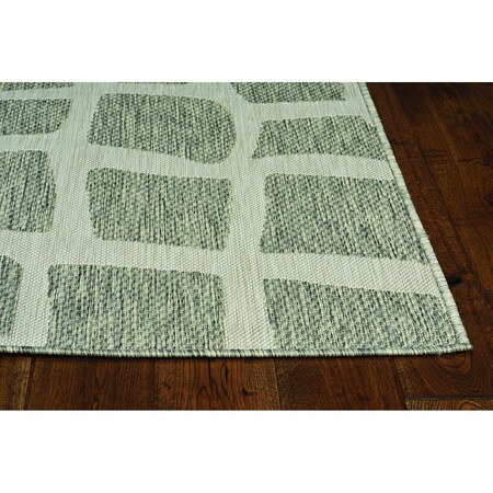 Palacedesigns 47 x 31 in. Ivory or Grey Polypropylene Rug PA3676641